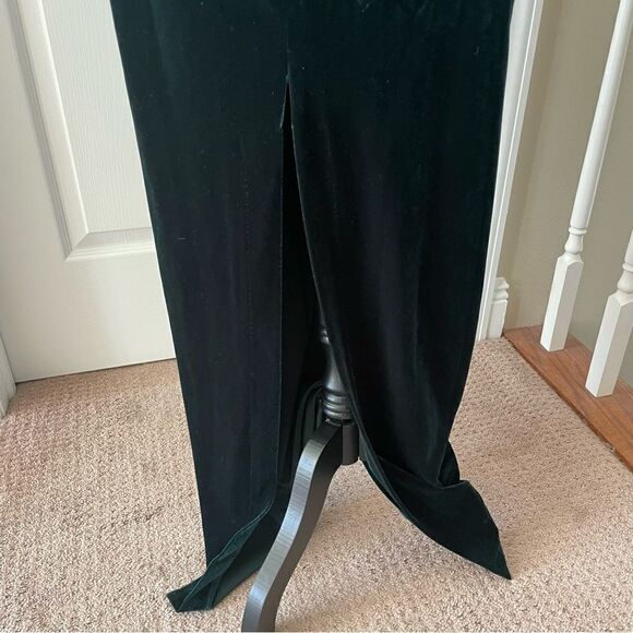 Xscape Velvet Green Dress - Picture 8 of 9